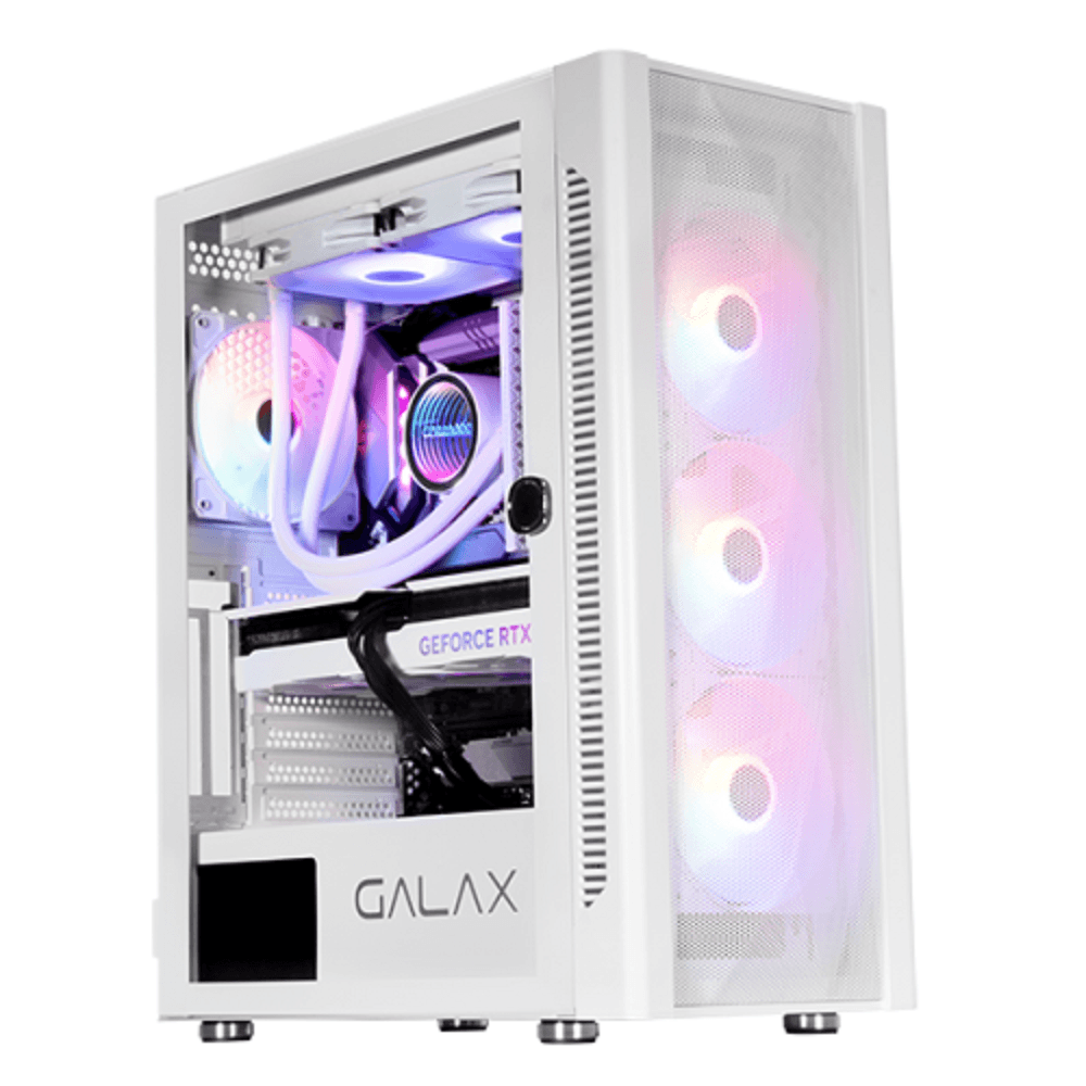 GALAX REVOLUTION-06 ALLSYNC (REV-06W-AS) Computer Case White (4*120mm ARGB Fans)