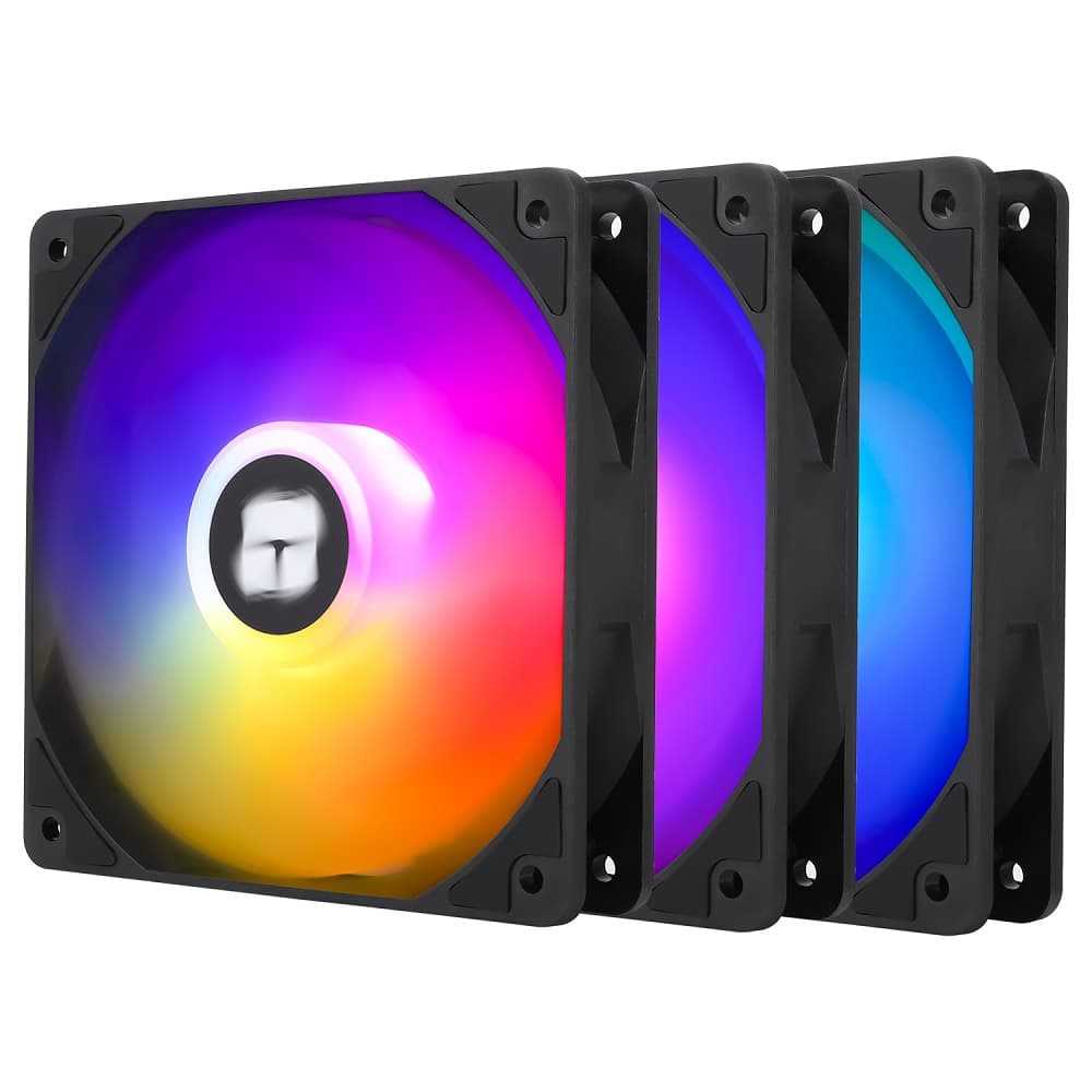 Thermalright ARGB Fan Kit 3*120mm Computer Case Fan - TL-C12C-S*3 Black