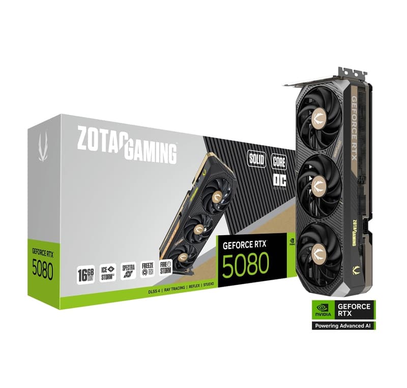ZOTAC GAMING GEFORCE RTX 5080 16GB SOLID