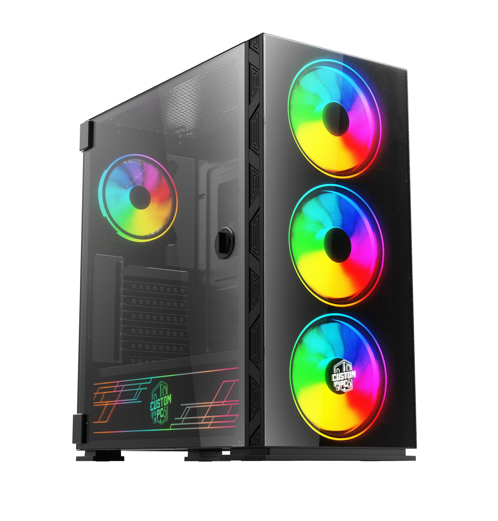 Custom PC "Mage RGB++" Computer Case (4*120mm ARGB Fans)