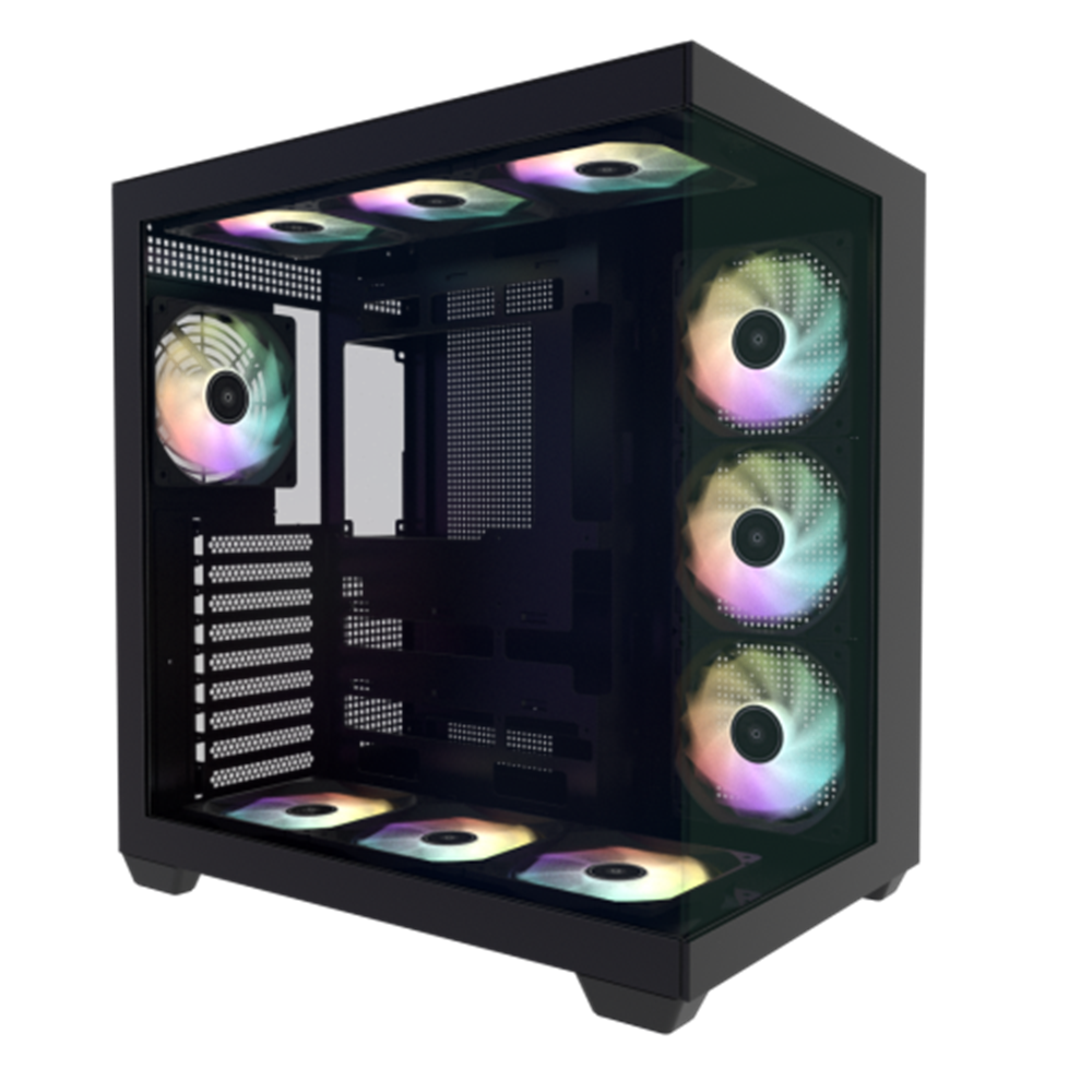 GALAX "HOF ALLSYNQ" Computer Case (4 ARGB Fans) Black